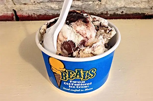 Beal's Old Fashioned Ice Cream shop in Portland, Maine