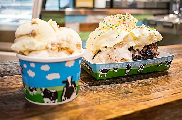 Ben & Jerry's Ice Cream Shop in Freeport, Maine