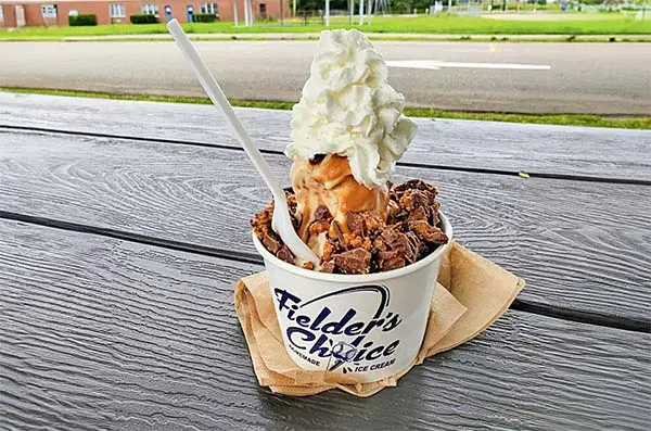 Fielder's Choice Ice Cream Stand in Old Orchard Beach, Maine
