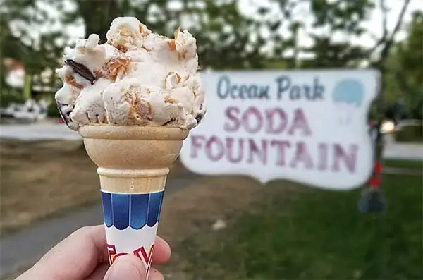 Ocean Park Soda Fountain in Old Orchard Beach, Maine