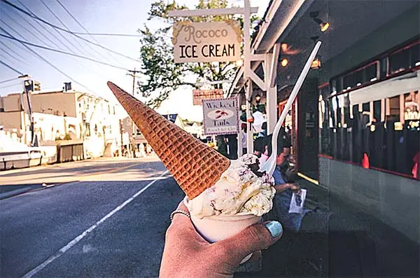 Rococo Ice Cream in Kennebunkport, Maine