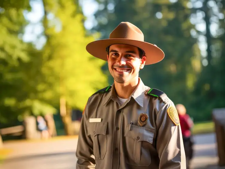 Park Ranger in Camden Hills State Park